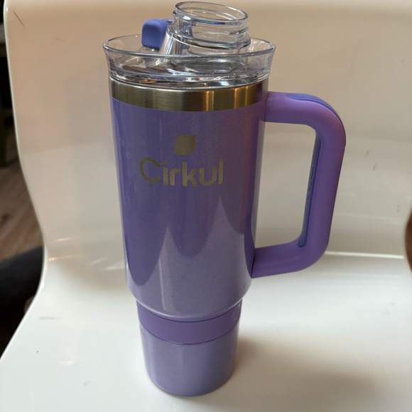 Cirkul 40oz All-Day StrawSip Stainless Steel Tumbler Purple - Picture 5 of 9